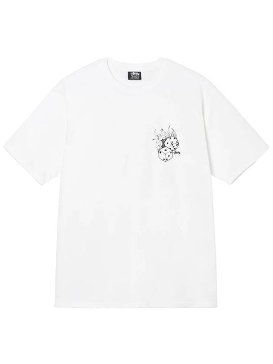 Fire Dice T Shirt White 1904790 Fire Dice T Shirt White - STUSSY - BALAAN 1