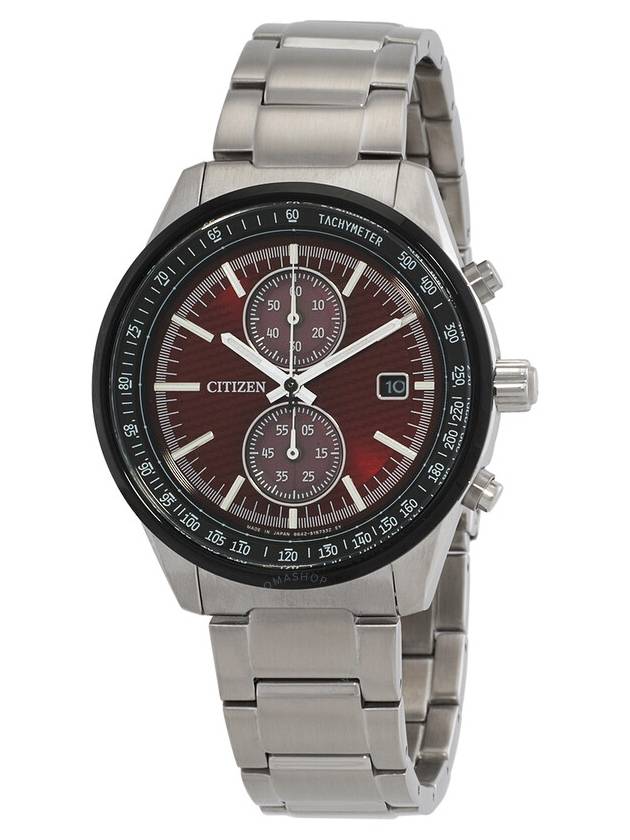 Citizen Chronograph Quartz Red Dial Men's Watch CA7034-96W - CITIZEN - BALAAN 1