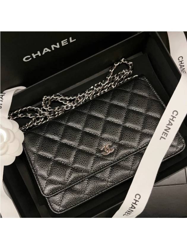 Classic woc black silver caviar skin AP0250 - CHANEL - BALAAN 3