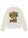 Women's Logo Intarsia Knit Top Off White - GANNI - BALAAN 2