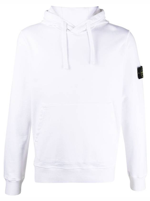 Wappen Patch Cotton Hoodie White - STONE ISLAND - BALAAN 2