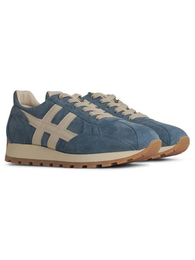 Hogan 'H673' Light Blue Leather Sneakers - HOGAN - BALAAN 2