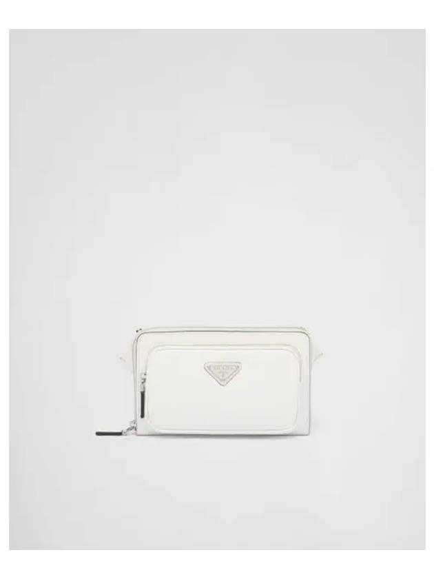 Saffiano Leather Belt Bag White - PRADA - BALAAN 2