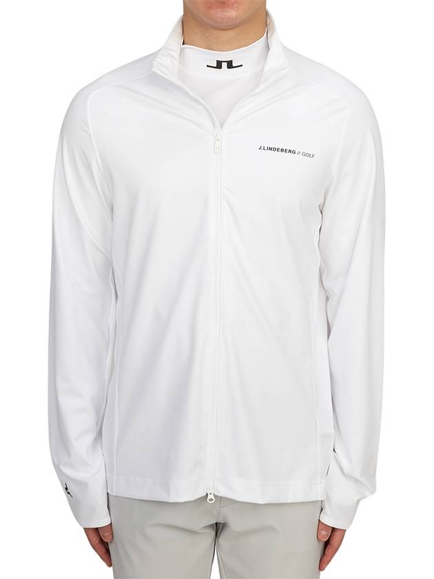 Melker Mid Layer Zip-Up Jacket White - J.LINDEBERG - BALAAN 3