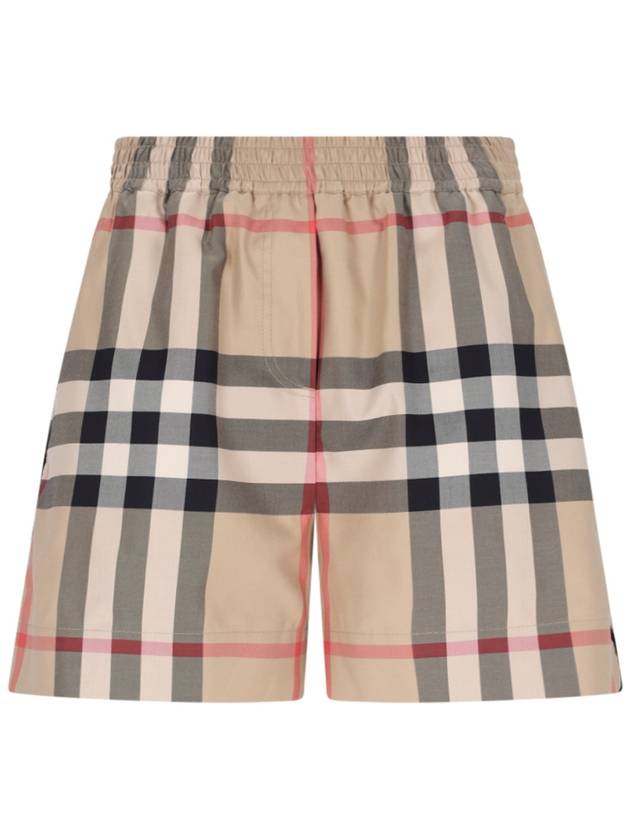 Check Shorts Beige - BURBERRY - BALAAN 2