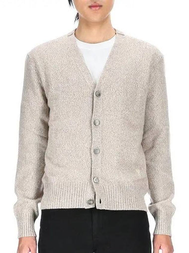 Heart Logo HKC127 005 265 Men's Cashmere Cardigan 992901 - AMI - BALAAN 1