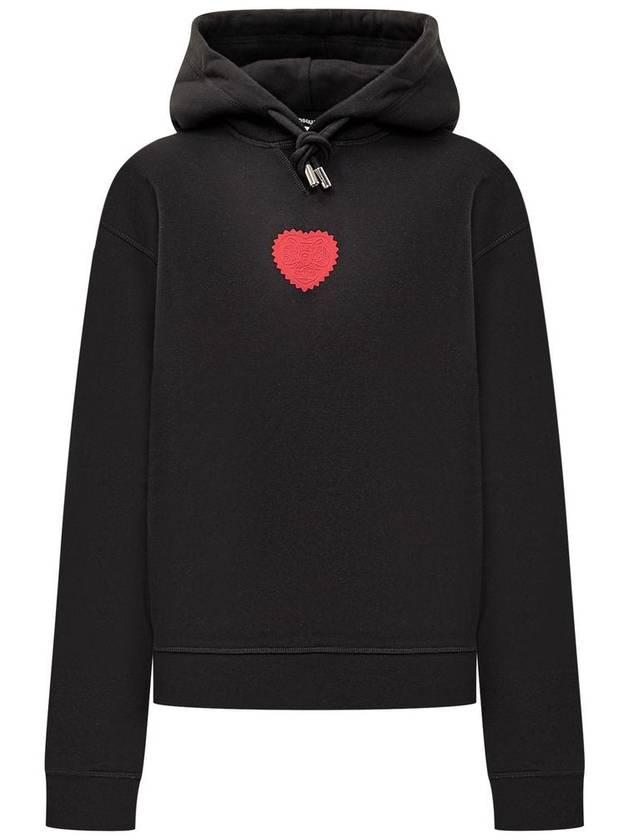 Heart Patch Drawstring Hoodie S75GU0554S25516_900 - DSQUARED2 - BALAAN 2