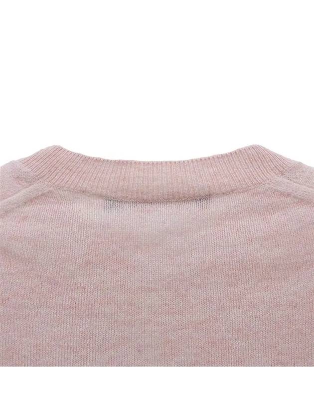 Face Patch Crop Cardigan Pink - ACNE STUDIOS - BALAAN 8