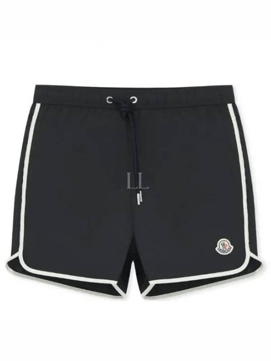 103673 Logo patch swim shorts pants 2C00008 53326 999 - MONCLER - BALAAN 1