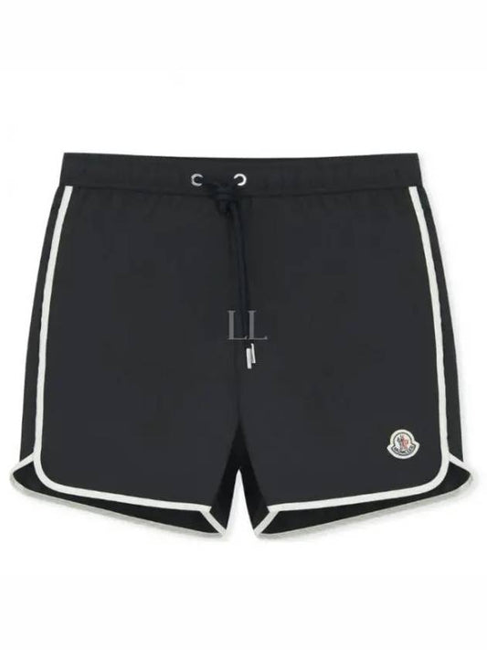 Logo Patch Swim Shorts Black - MONCLER - BALAAN 2