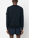 Logo Patch Knit Top Navy - STONE ISLAND - BALAAN 6