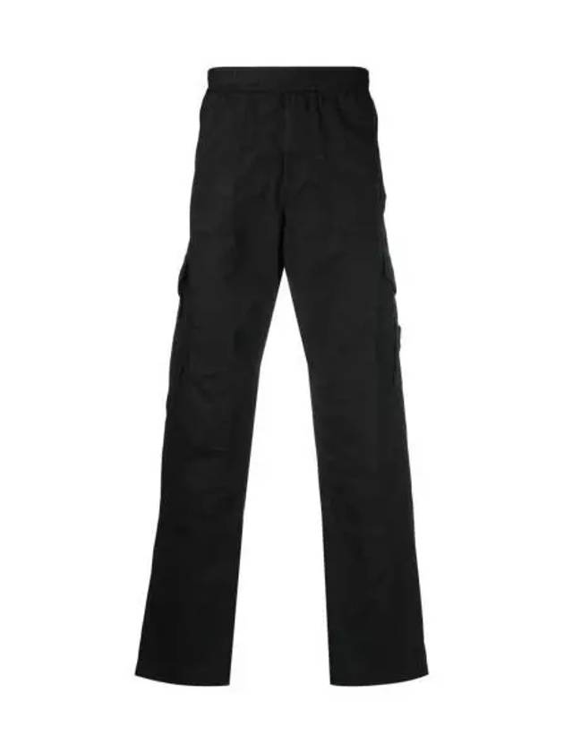 Wappen Patch Regular Fit Cargo Pants Black 781530803 - STONE ISLAND - BALAAN 1