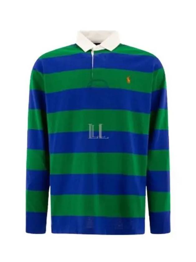 Striped Polo Shirt Green Royal - POLO RALPH LAUREN - BALAAN 2