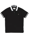 Classic ORB Logo Polo Shirt Black - VIVIENNE WESTWOOD - BALAAN 3