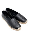 Leather Espadrilles Black - SAINT LAURENT - BALAAN 2