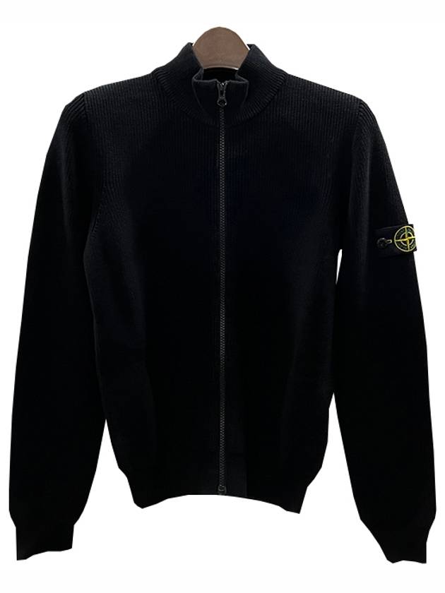 Kids Waffen Patch Full Rib Cotton Zip up Cardigan 8 Black 7816503A3 V0029 - STONE ISLAND - BALAAN 2