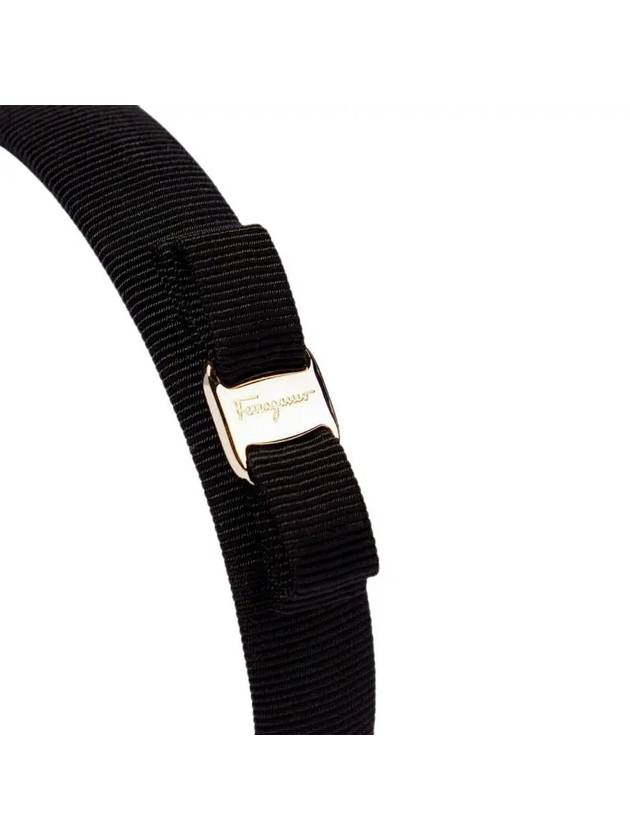 Vara Bow Hairband Black - SALVATORE FERRAGAMO - BALAAN 5