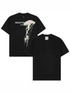 Luminous Jellyfish Back Logo Short Sleeve T-Shirt Black - WOOYOUNGMI - BALAAN 2