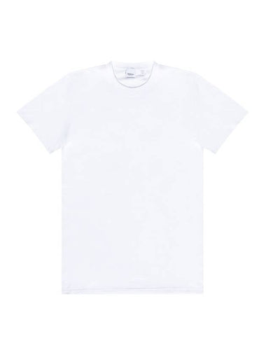 back logo print cotton short sleeve t-shirt white - BURBERRY - BALAAN 1