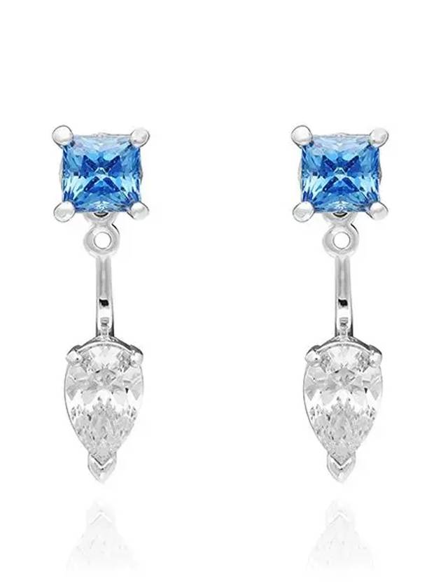 Mesmera Stud Earrings White Blue - SWAROVSKI - BALAAN 4