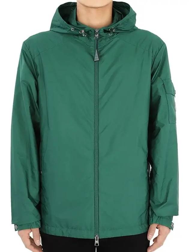 Etiache Rain Hooded Zip Up Emerald Green - MONCLER - BALAAN 2