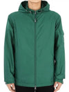 Etiache Rain Hooded Zip Up Emerald Green - MONCLER - BALAAN 3