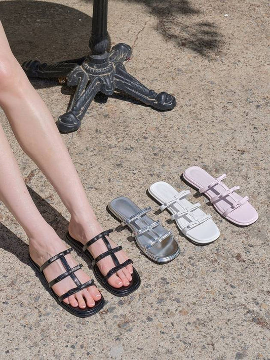 Lucy Ribbon Mule Sandals 4Colors S1800 - SHOEHI - BALAAN 2