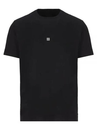 4G Logo Cotton Short Sleeve T-shirt Black - GIVENCHY - BALAAN 2