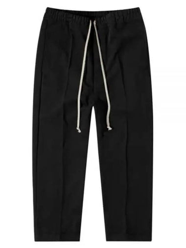 Rick Owens Drawstring Crop Pants Black RU02B2395CF - RICK OWENS - BALAAN 1