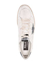 Ballstar Dusty Blue Tab Low Top Sneakers White - GOLDEN GOOSE - BALAAN 4