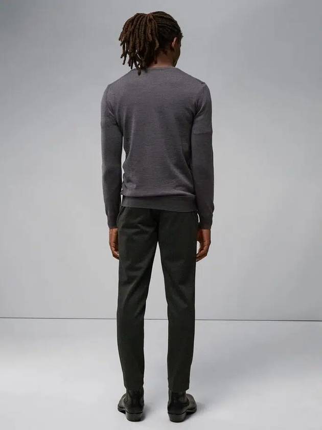 Lyle Merino Crew Neck Knit Top Grey - J.LINDEBERG - BALAAN 4