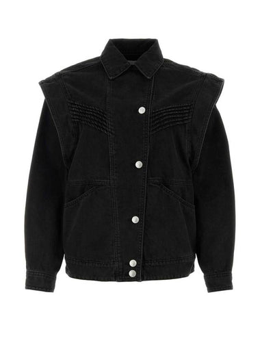 Hamon Denim Jacket Black - ISABEL MARANT - BALAAN 1