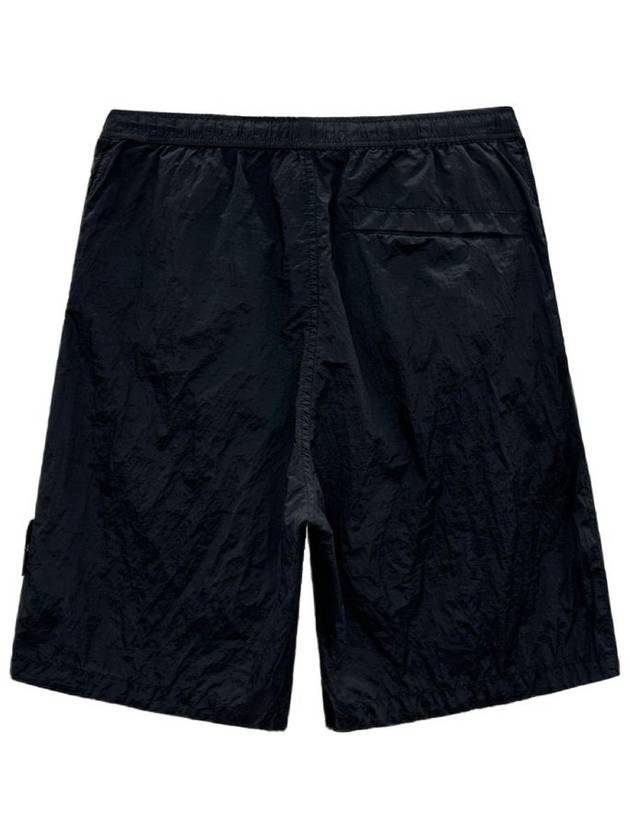 Nylon Metal in Econyl Regenerated Nylon Bermuda Shorts Black - STONE ISLAND - BALAAN 3