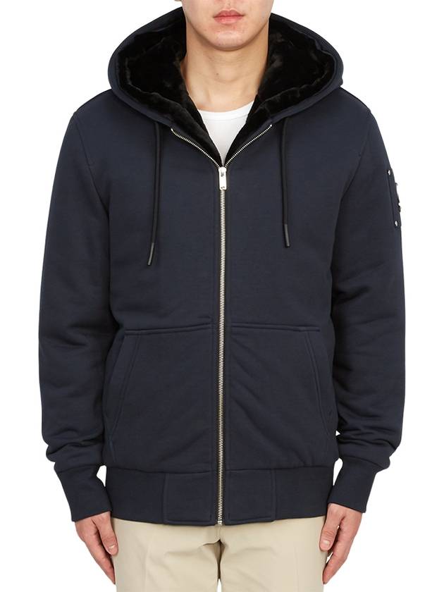 Classic Bunny Zip Up Hoodie Black Lining Navy - MOOSE KNUCKLES - BALAAN 3