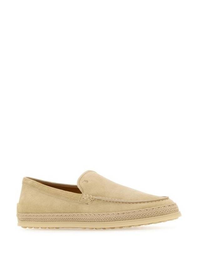 Logo Suede Loafers Beige - TOD'S - BALAAN 2