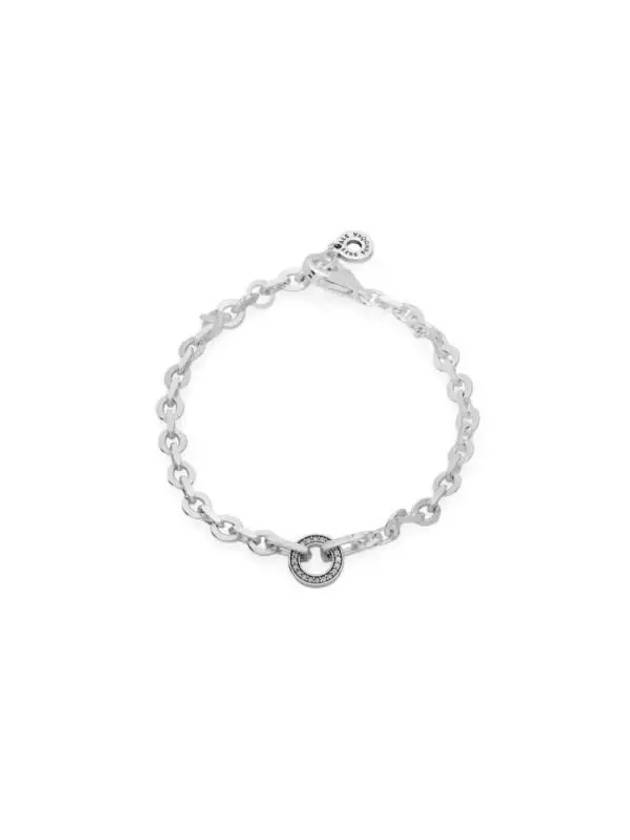 Signature Pave Bold Chain Bracelet Silver - PANDORA - BALAAN 3