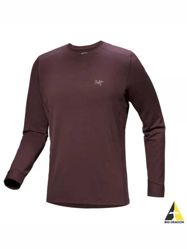 Raw Merino Wool Crew Neck Long Sleeve T-Shirt Phantasm - ARC'TERYX - BALAAN 2