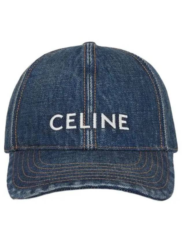 Union Wash Baseball Ball Cap Blue - CELINE - BALAAN 2