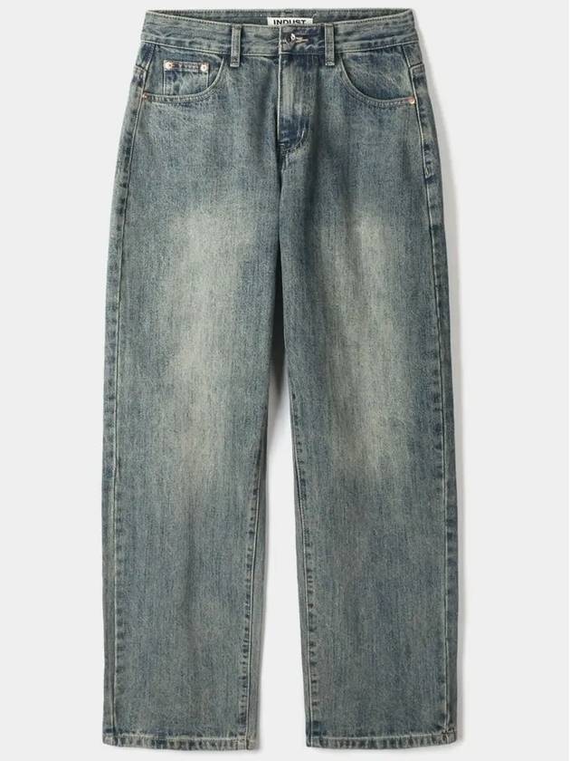 DPT 006 Damaged washed denim pants Vintage blue - INDUST - BALAAN 3