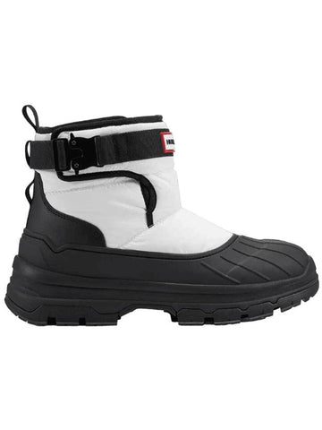 Women's Intrepid Short Buckle Snow Winter Boots White - HUNTER - BALAAN 1