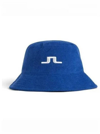 Men's Terry Embroidered Logo Bucket Hat Sodalite Blue - J.LINDEBERG - BALAAN 2