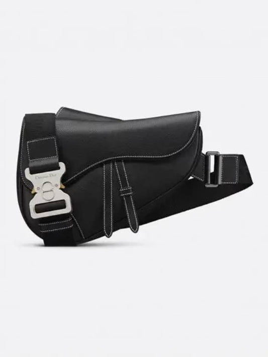 Grain Calfskin Saddle Bag Black - DIOR - BALAAN 2