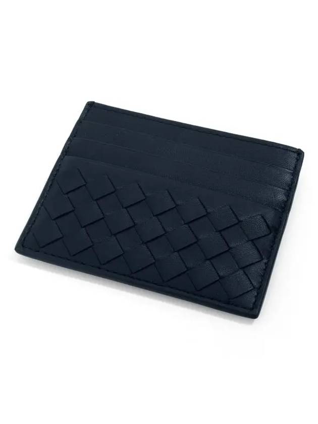 Intrecciato Weaving Card Wallet Navy - BOTTEGA VENETA - BALAAN 6