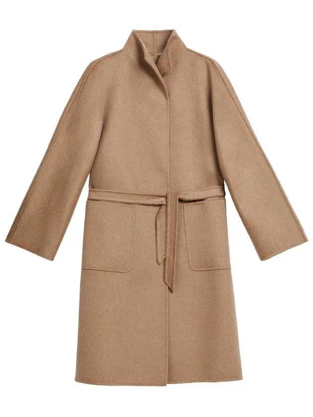 Women's Lilia Cashmere Belted Coat Camel Brown - MAX MARA - BALAAN 1