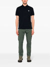 Compass Patch Short Sleeve Polo Shirt Navy - STONE ISLAND - BALAAN 3