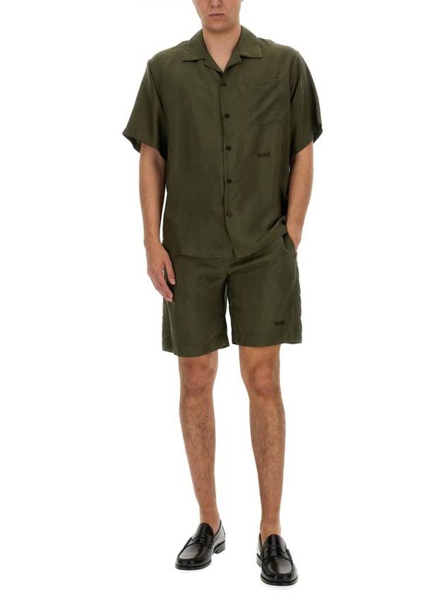 Short Pants 3640MB11X 24701537 GREEN - MSGM - BALAAN 3