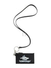 Logo Print Neck Strap Card Wallet Black - BALENCIAGA - BALAAN 2