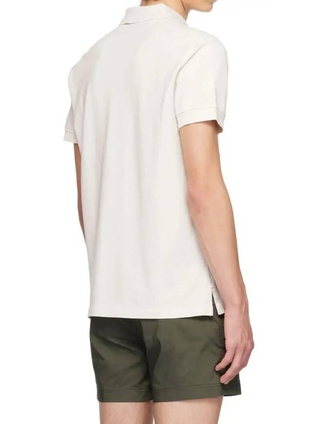 Men's Classic Tennis Short Sleeve Polo Shirt White - TOM FORD - BALAAN.