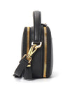 Logo Odette Leather Mini Shoulder Bag Black - PRADA - BALAAN 4