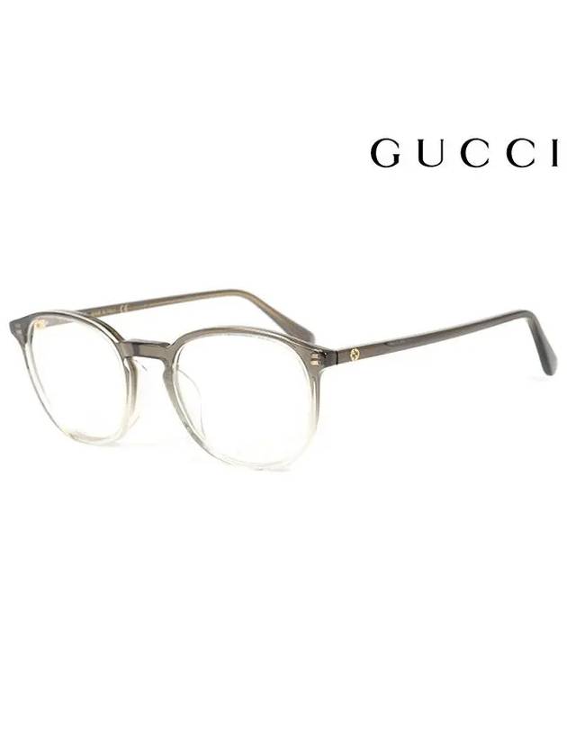 Eyewear Round Glasses Gray - GUCCI - BALAAN.